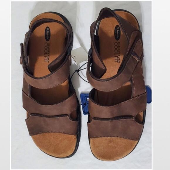 New Men Brown Fisherman Sandals Hiking Shoes Dr. Scholls Size 9 - Picture 8 of 16